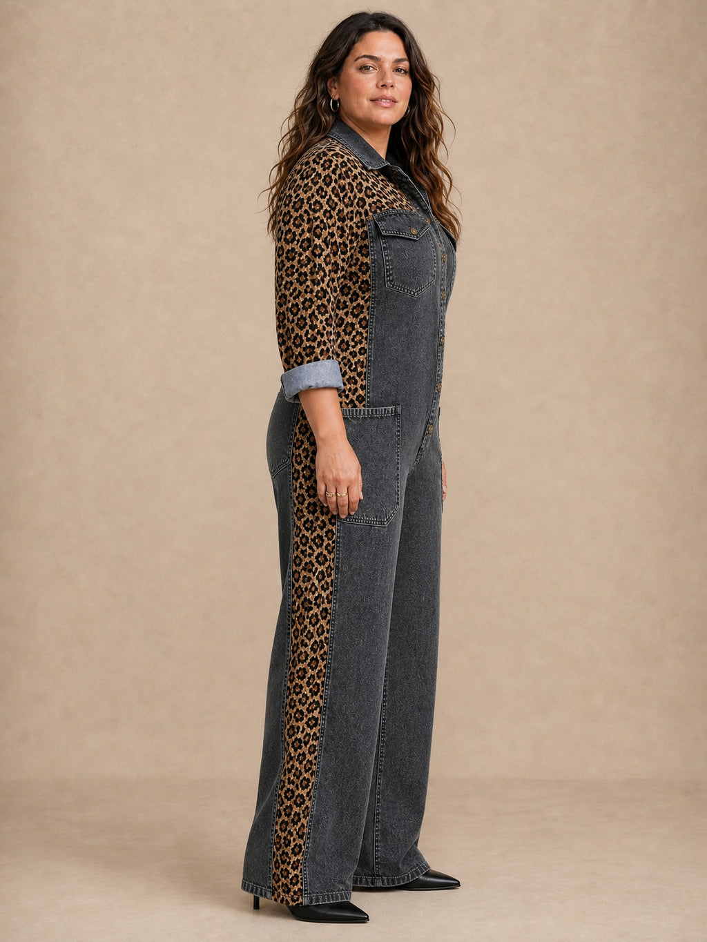Amanda Denim Shirt Jumpsuit