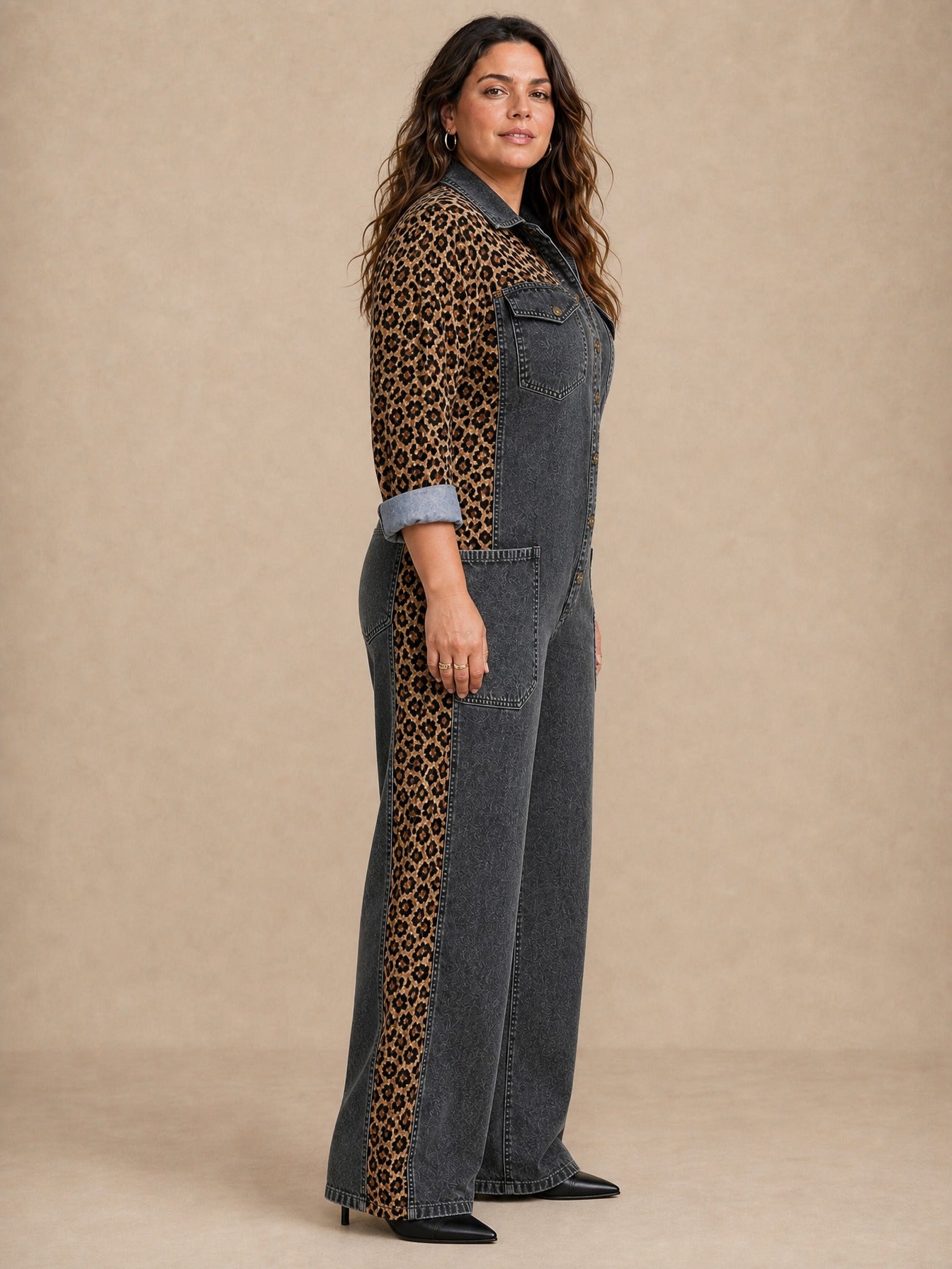 Amanda Denim Shirt Jumpsuit