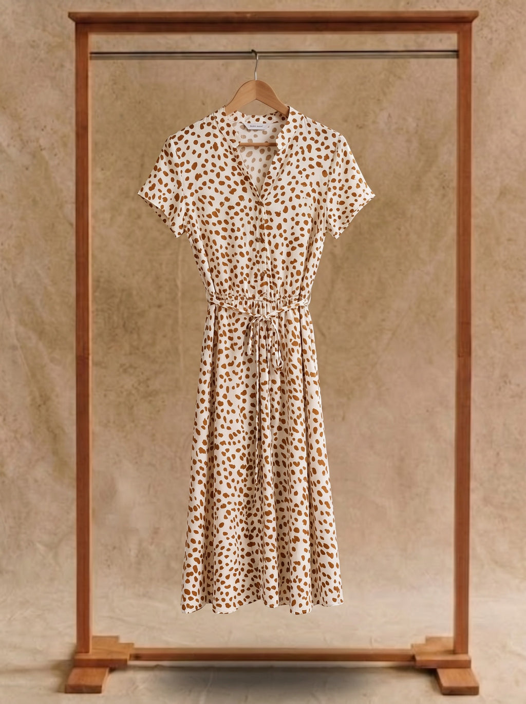 Rosalie Collared Midi Dress in Dappled Meadow