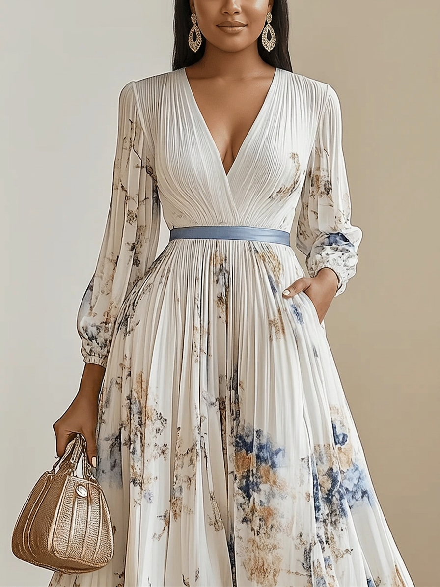 Amalia Balloon Sleeve Maxi Dress
