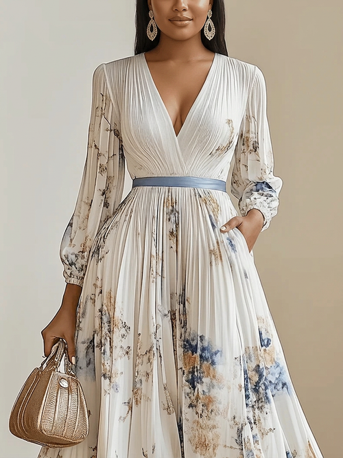 Amalia Balloon Sleeve Maxi Dress