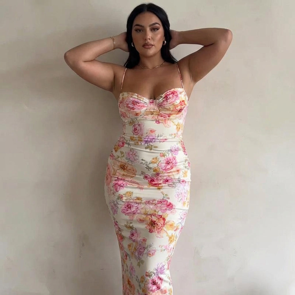 Quinta Satin Maxi Dress