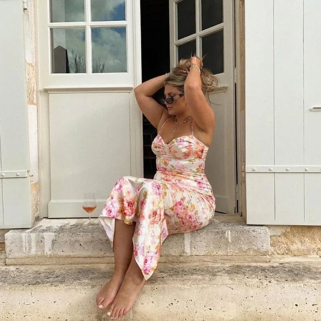 Quinta Satin Maxi Dress