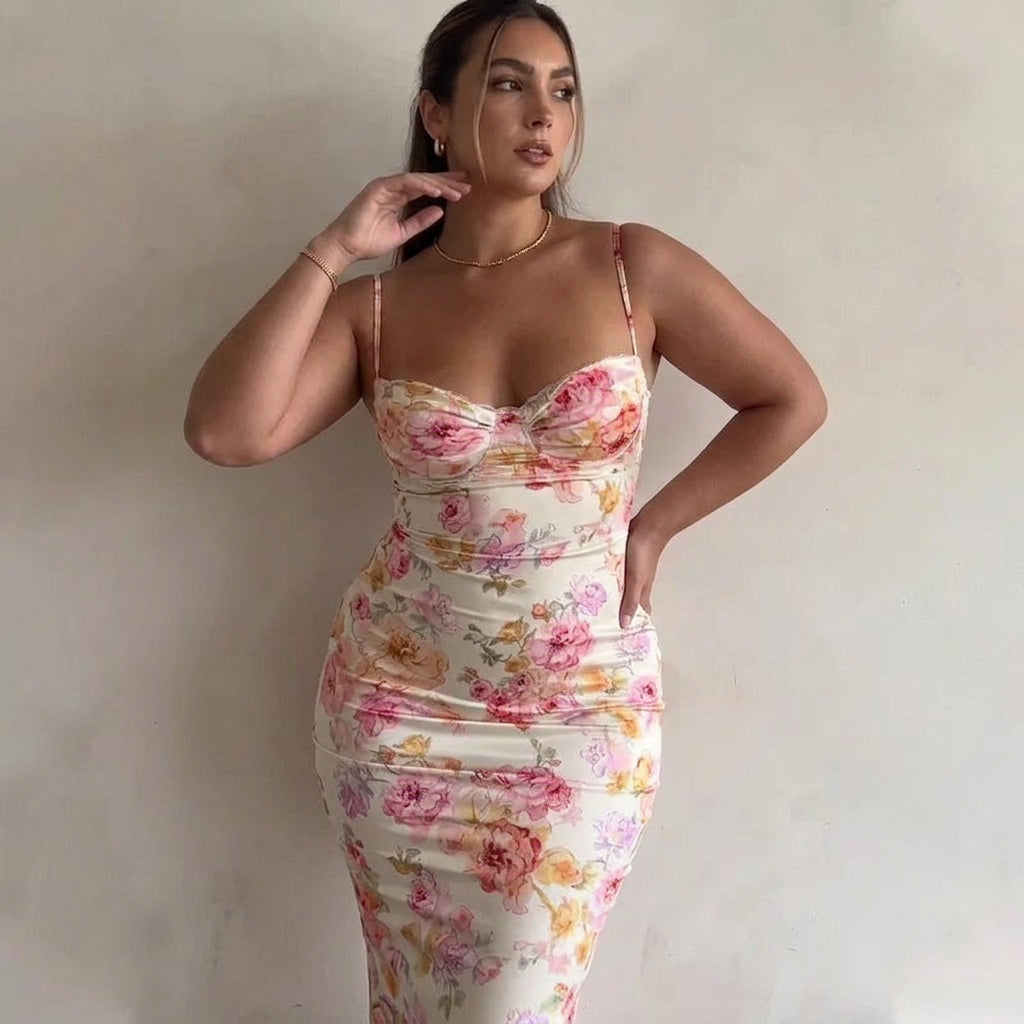 Quinta Satin Maxi Dress