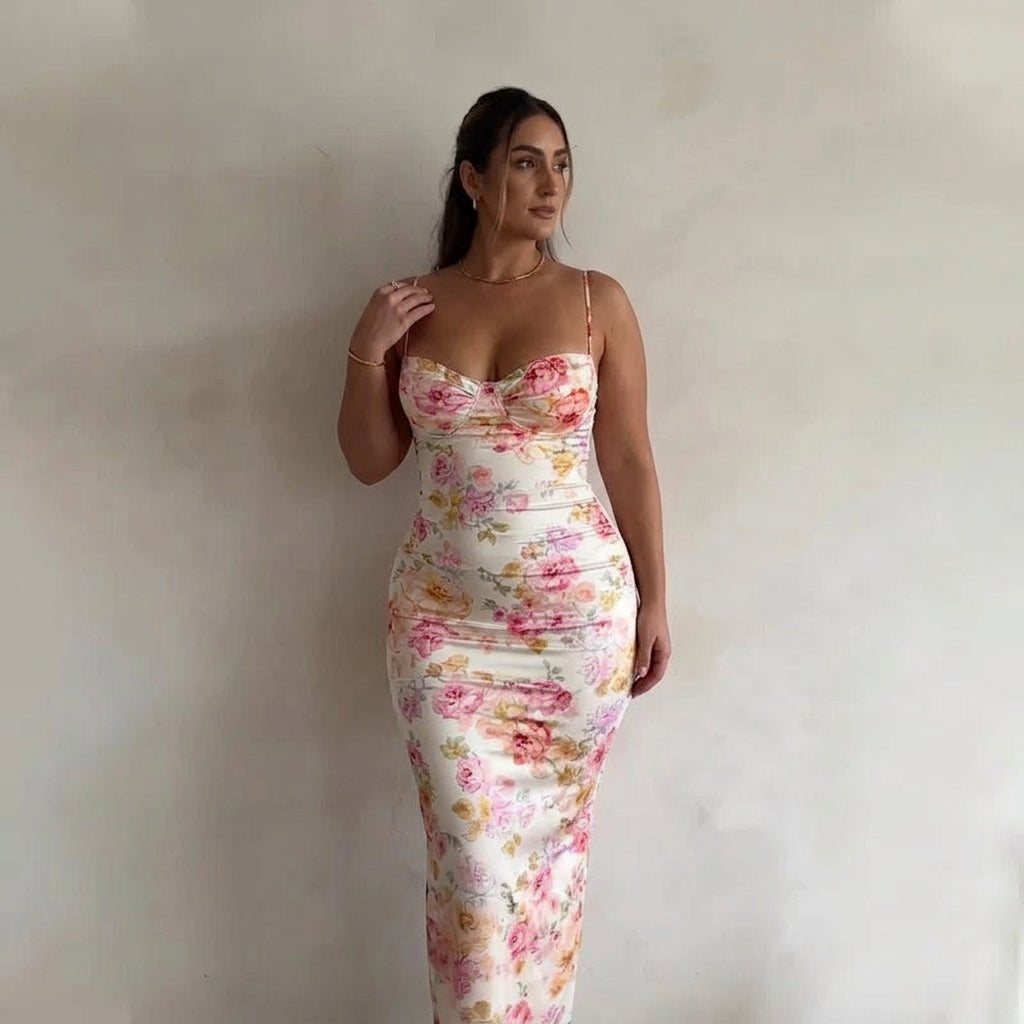 Quinta Satin Maxi Dress