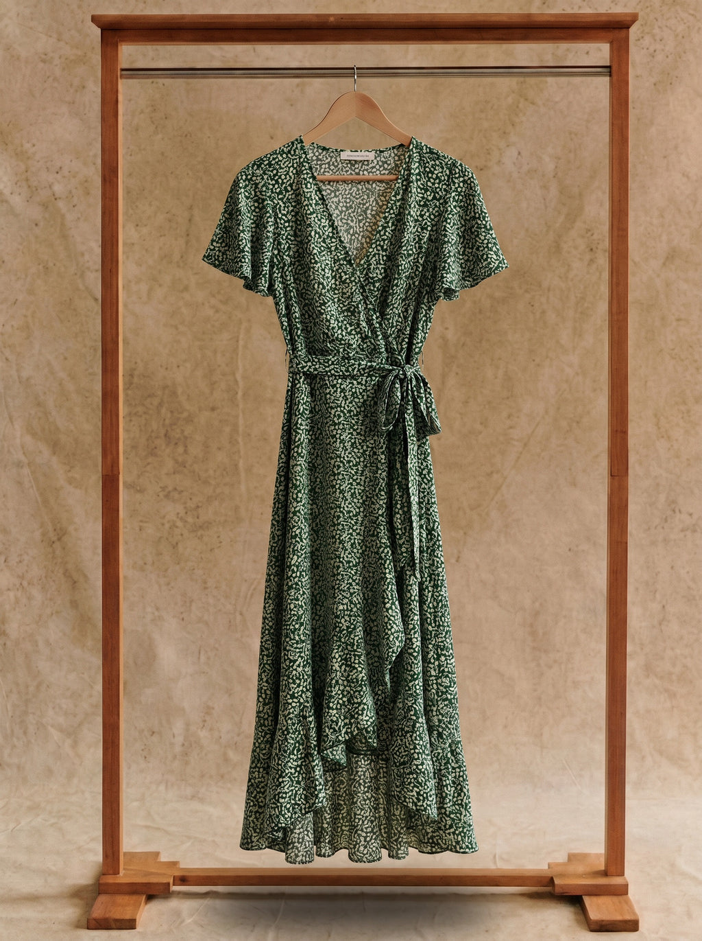 Isadora Wrap Maxi Dress in Meadow Ditsy Florals
