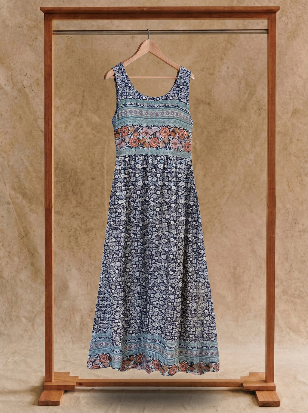 Lorelei Sleeveless Midi Dress in Prairie Sky Blue