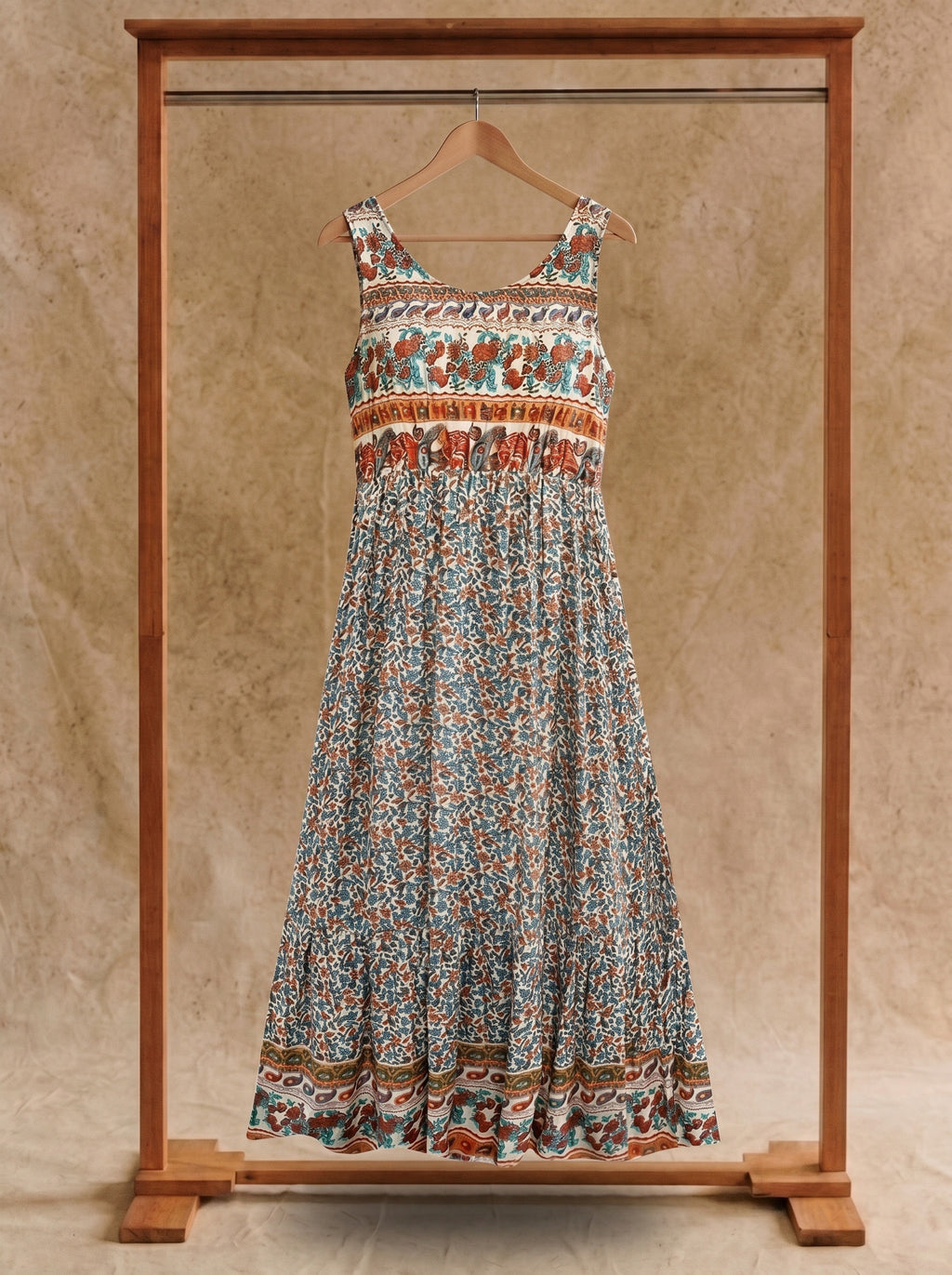 Lorelei Sleeveless Midi Dress in Desert Turquoise