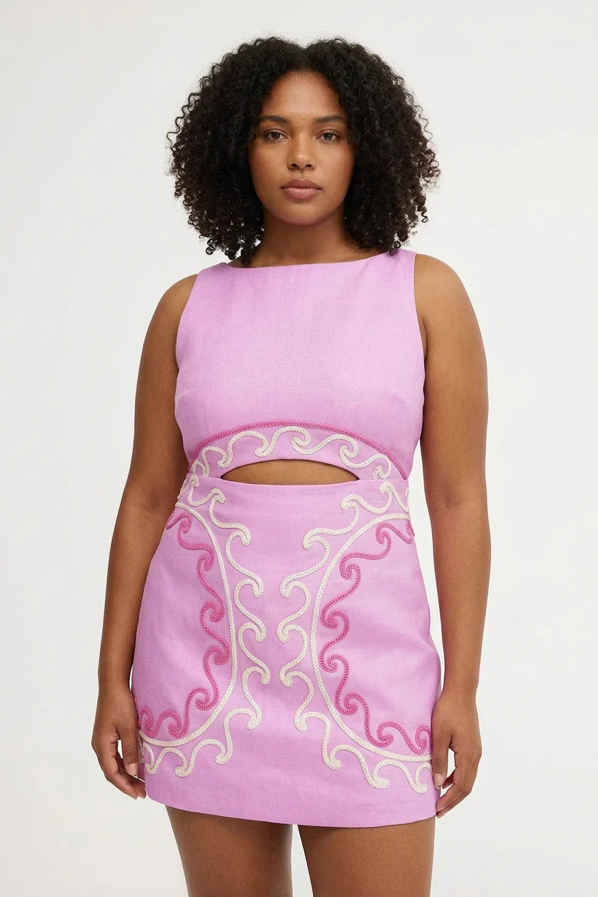 Desideria Linen Mini Dress