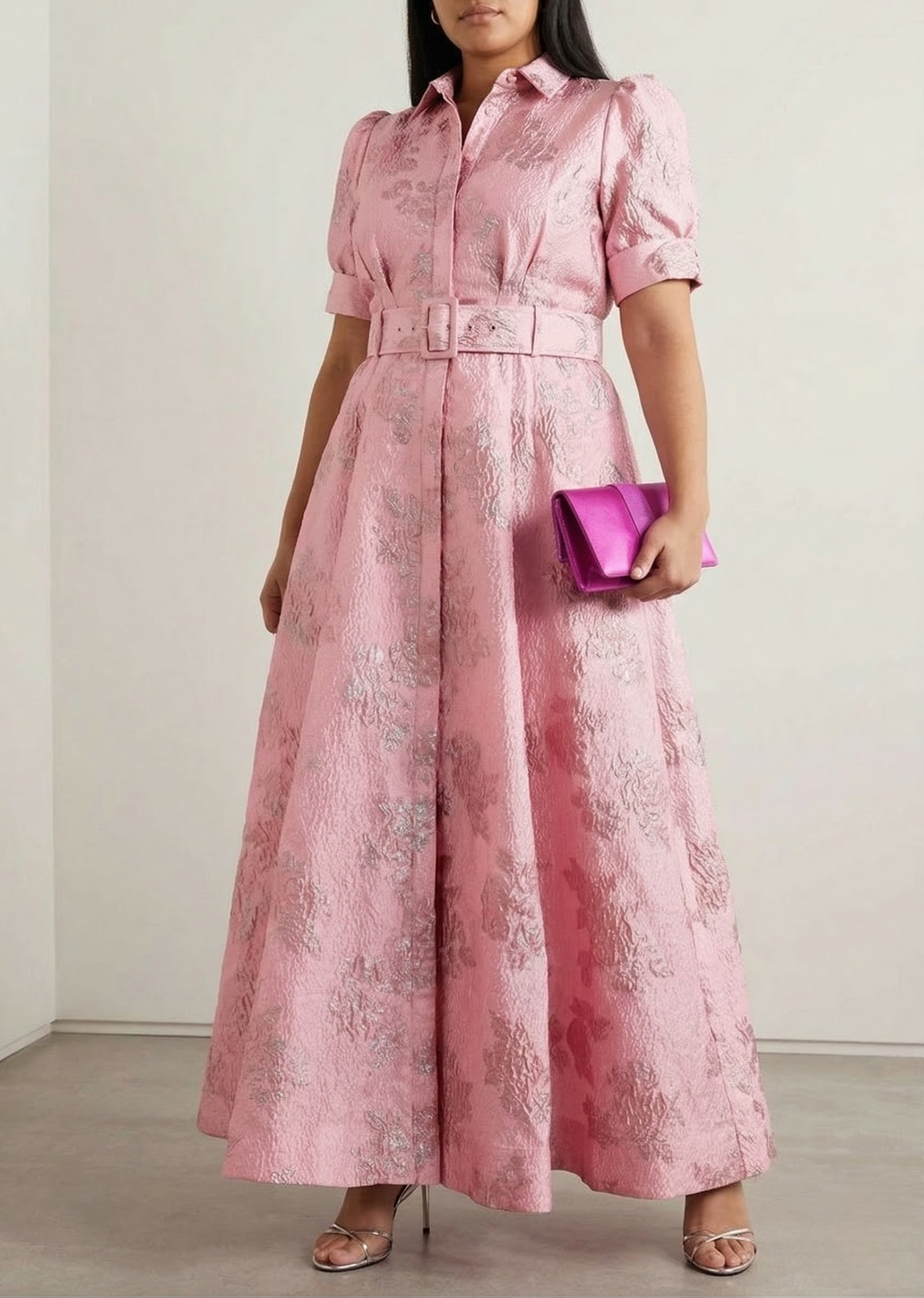 Anabella Short Puff Sleeve Dress