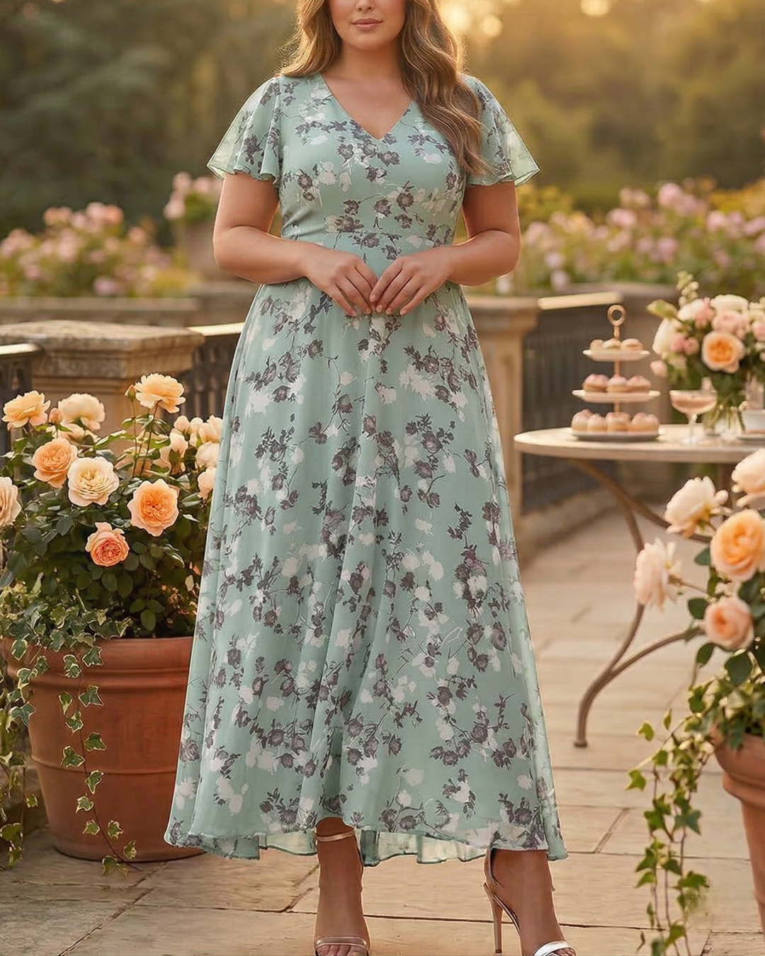 Aurelia Draped Maxi Dress