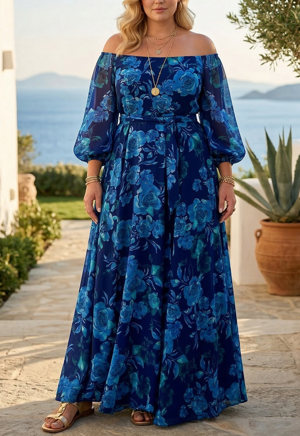 Francesca Off Shoulder Floral Dress