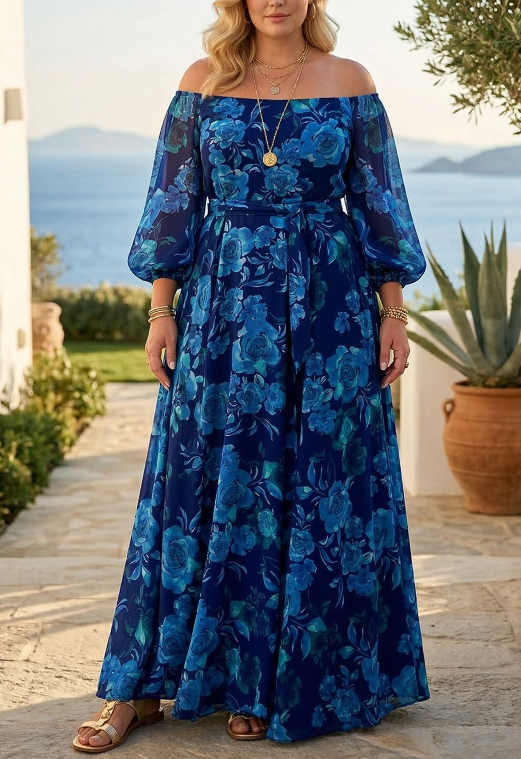Francesca Off Shoulder Floral Dress