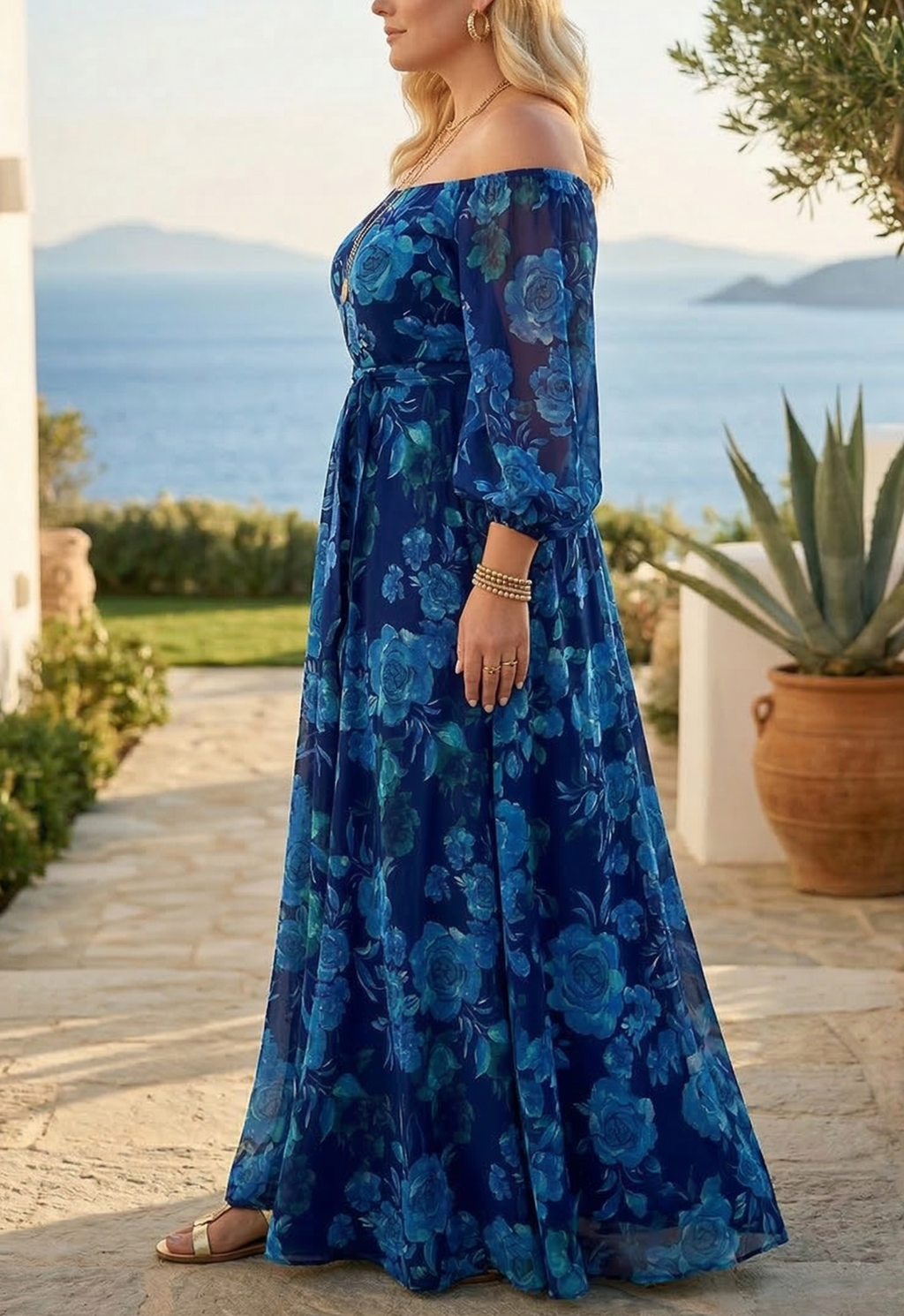 Francesca Off Shoulder Floral Dress