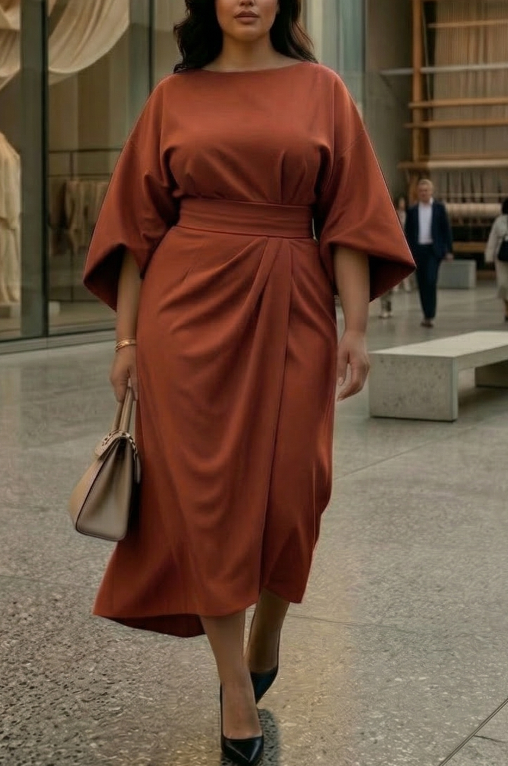 Matzliah Lantern Sleeve Dress