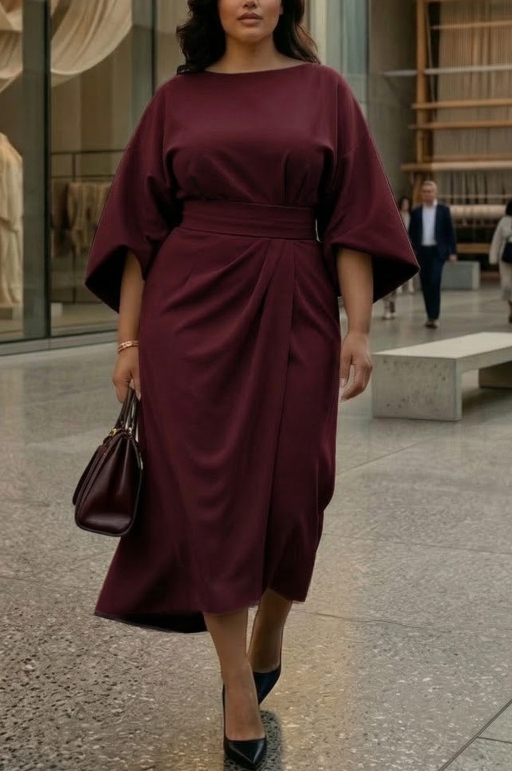 Matzliah Lantern Sleeve Dress