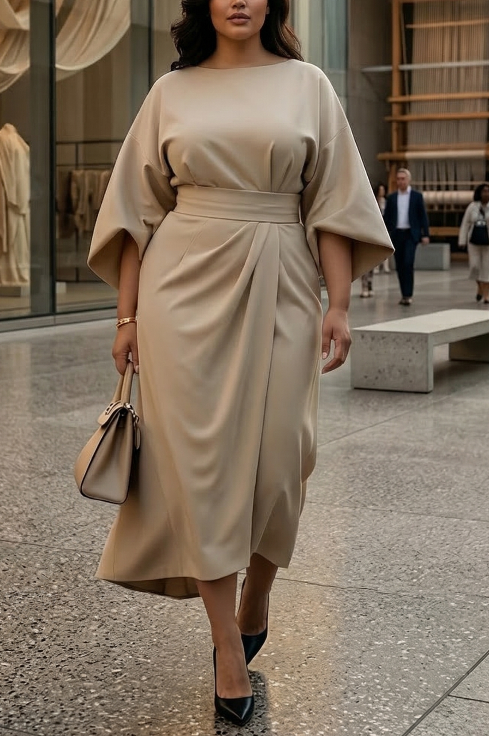Matzliah Lantern Sleeve Dress