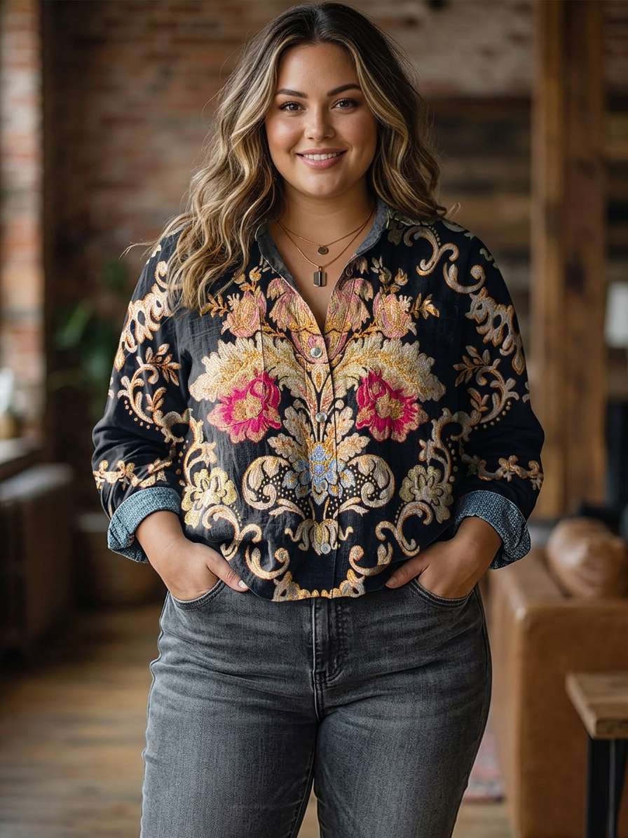 Kathleen Bold Floral Blouse
