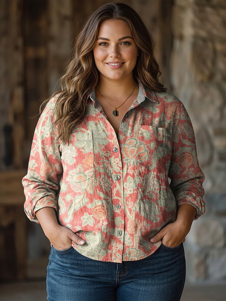 Angela Pastel Floral Blouse