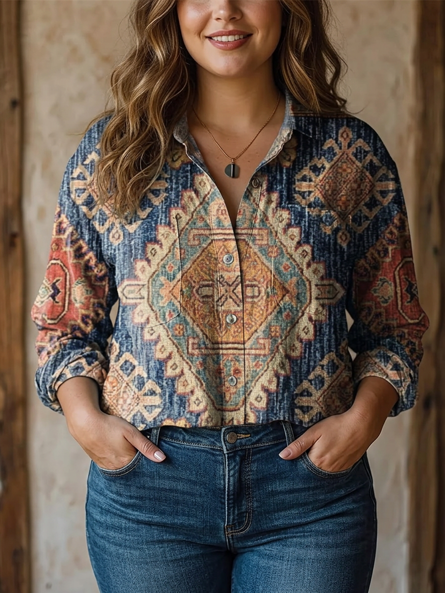 Carolyn Heritage Floral Blouse