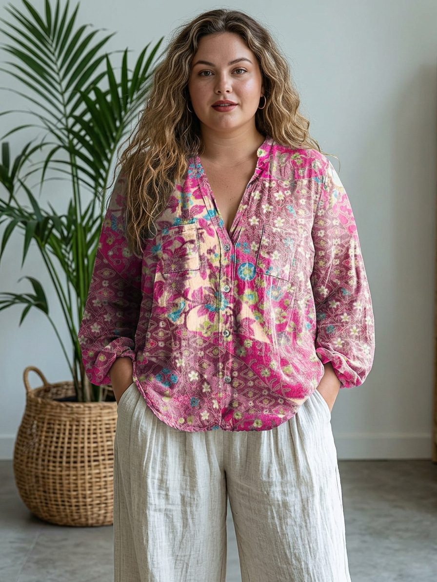 Jane Bright Floral Blouse