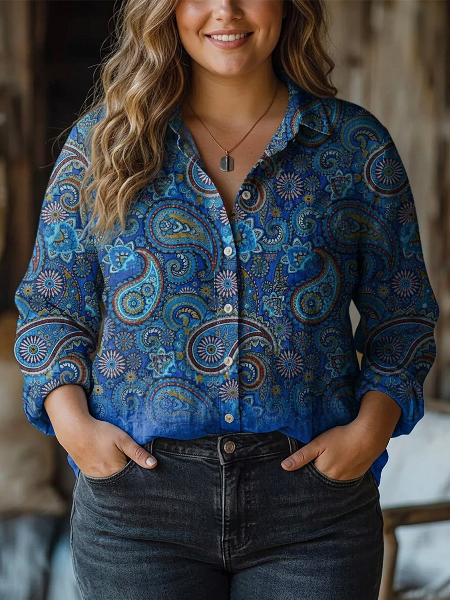 Christina Paisley Print Blouse