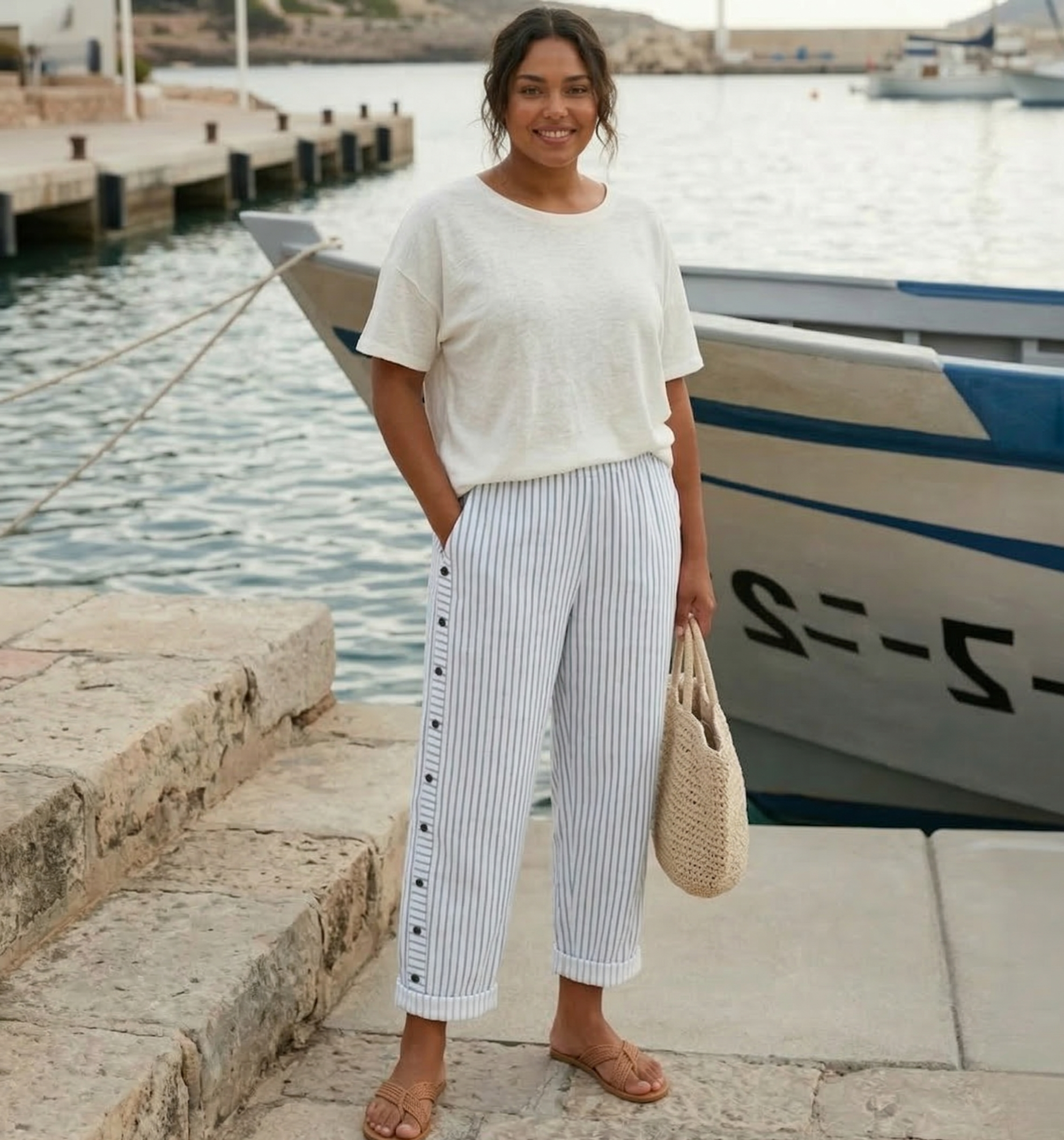 Caitlin Striped Pants