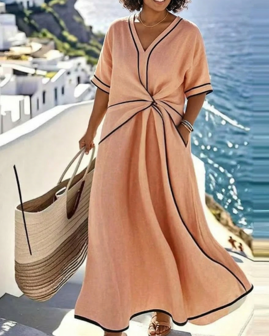 Ananya Draped Waist Dress