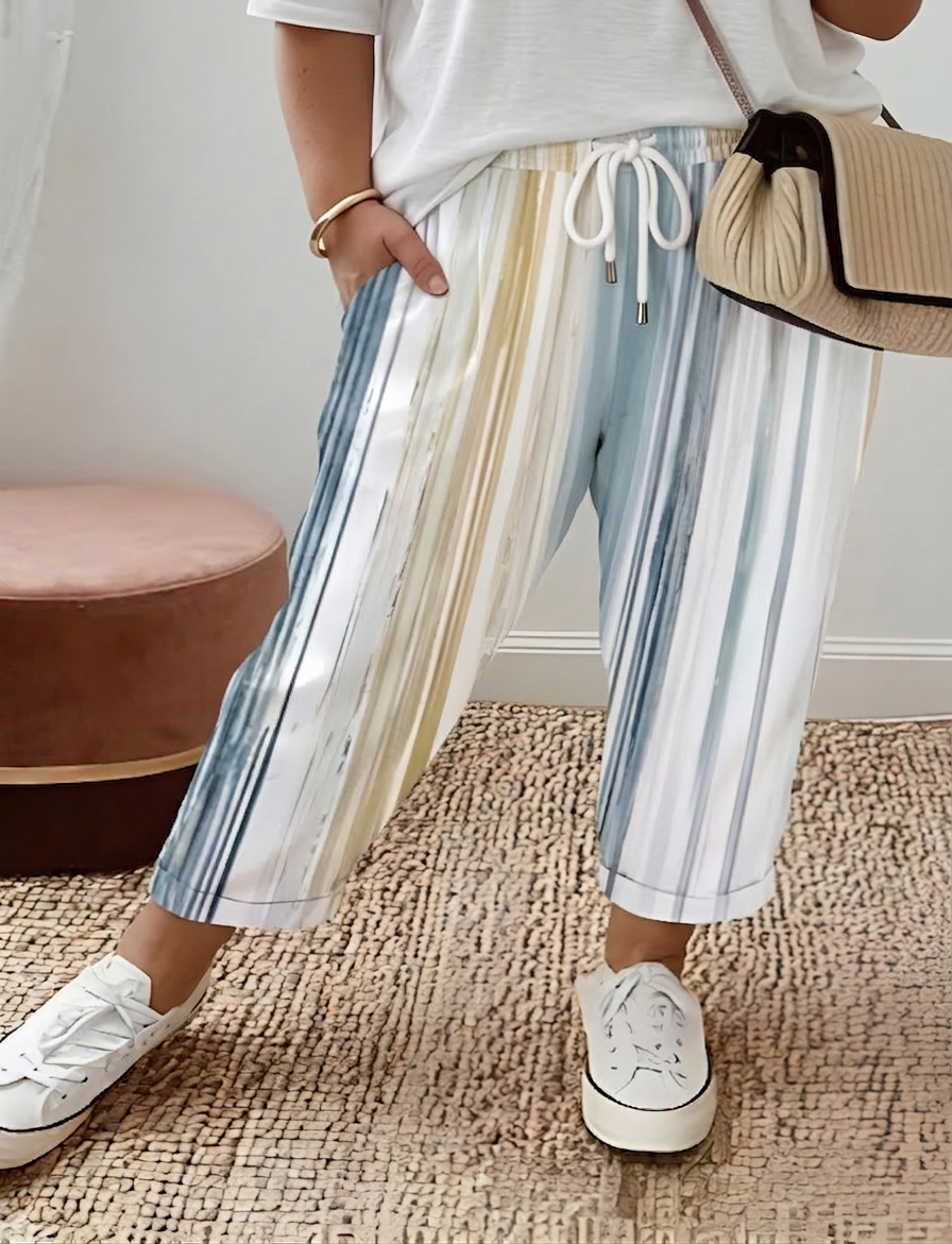 Sienna Stripe Drawstring Pants