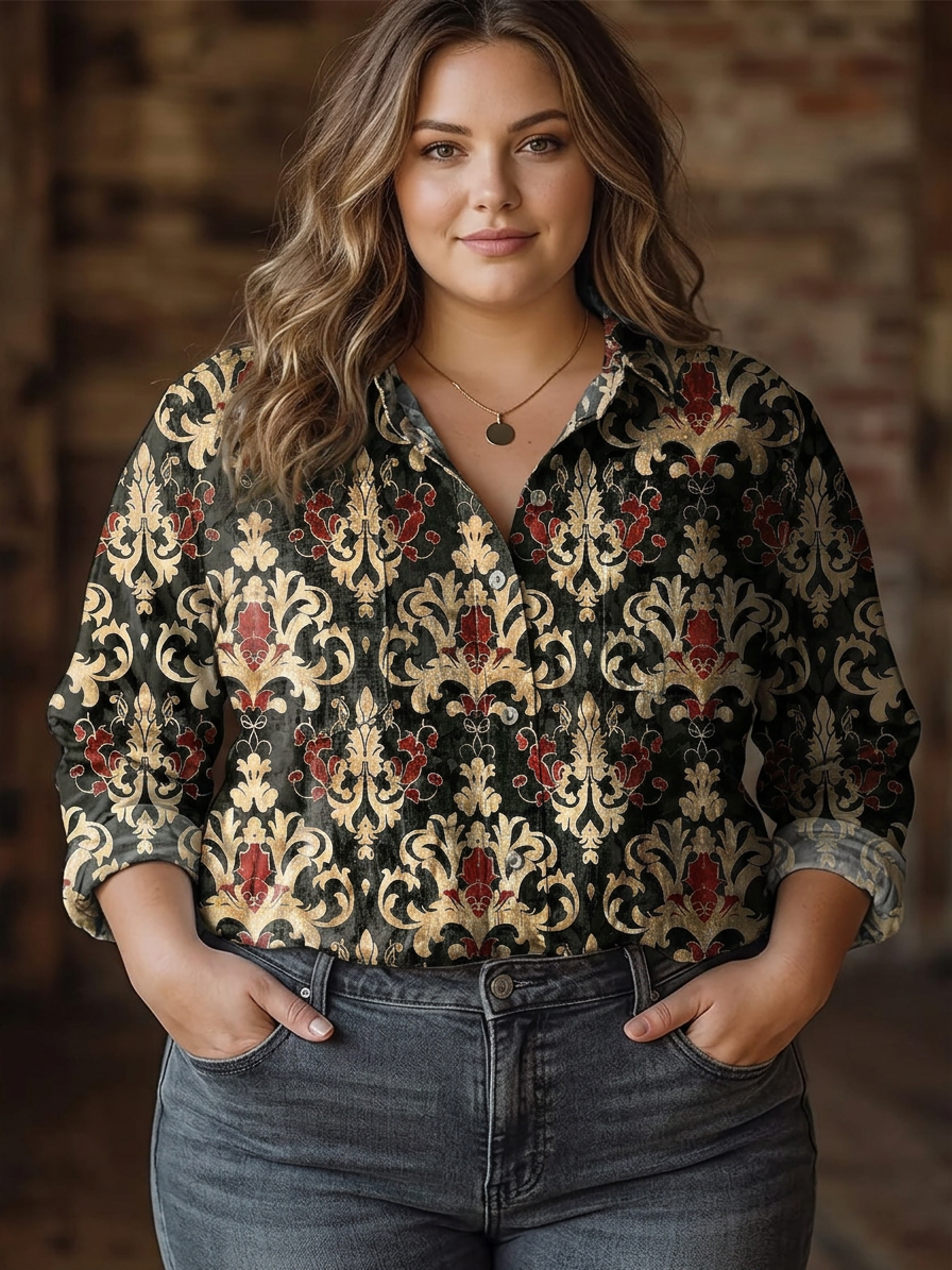 Doris Retro Bloom Blouse