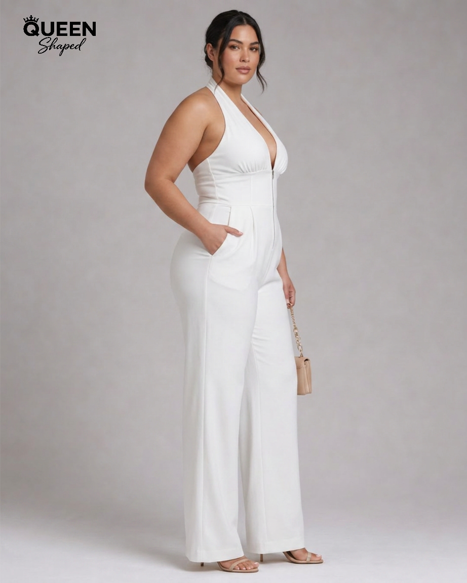 Nymera | Halter Neck Wide Leg Sleeveless Jumpsuit