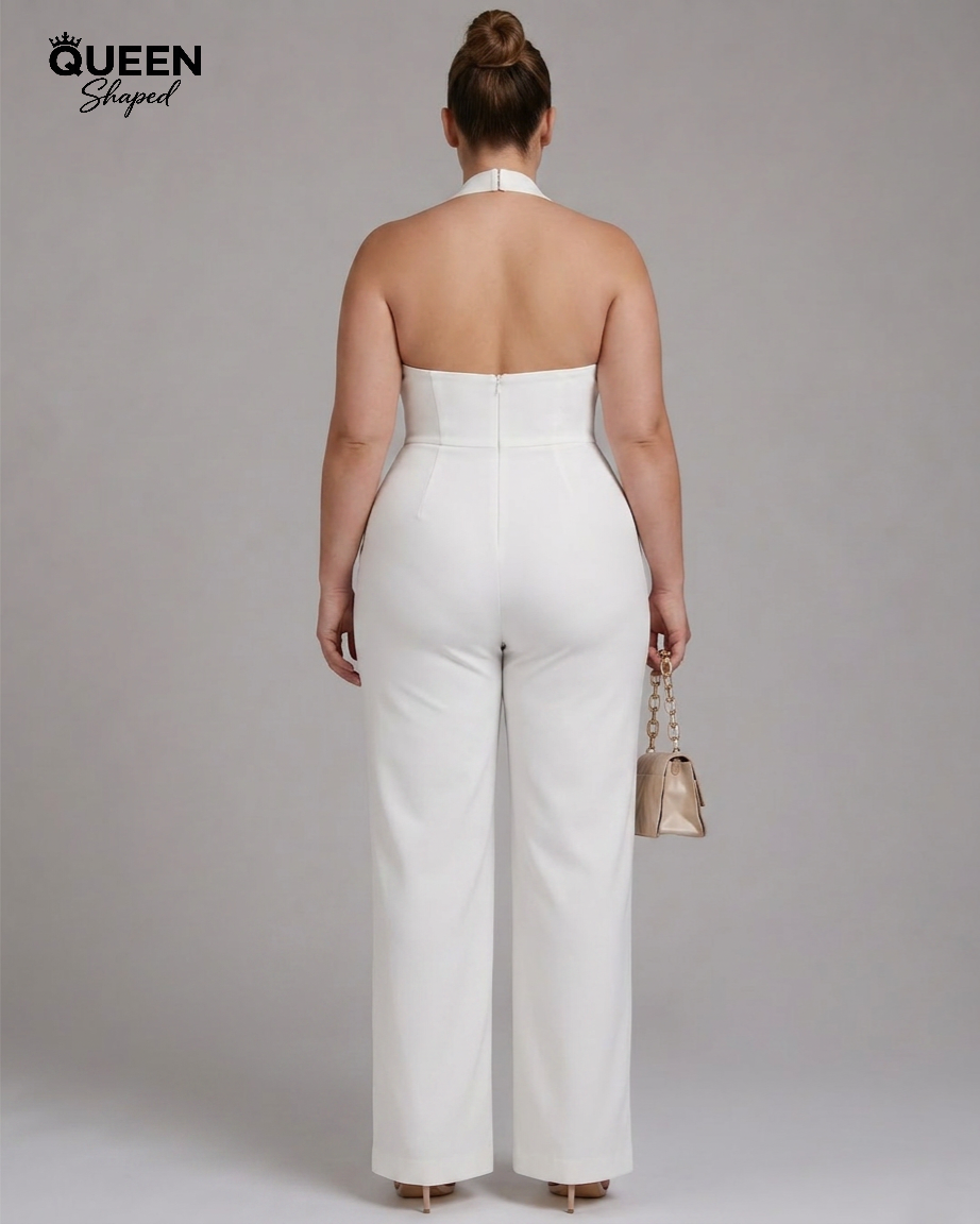 Nymera | Halter Neck Wide Leg Sleeveless Jumpsuit
