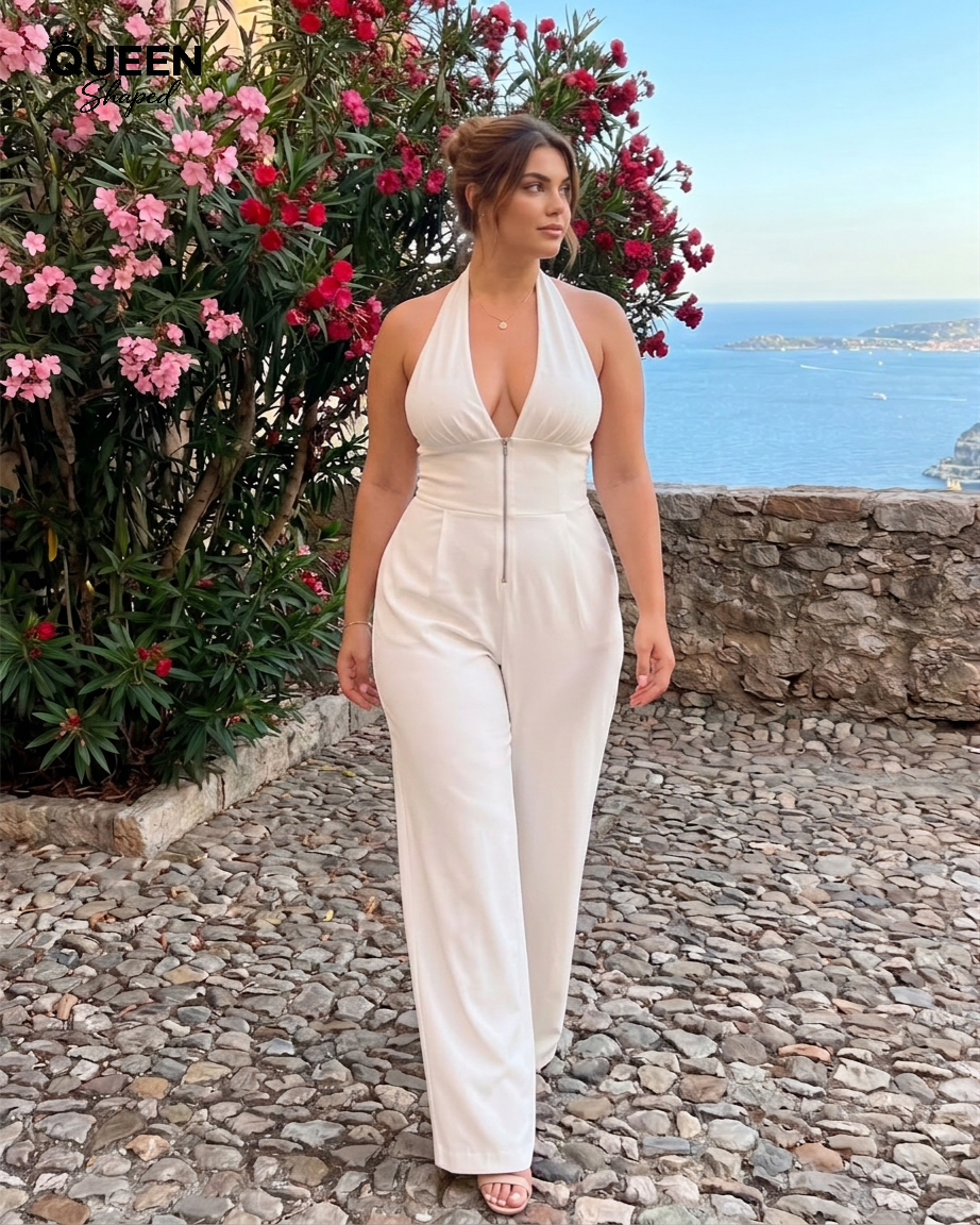 Nymera | Halter Neck Wide Leg Sleeveless Jumpsuit