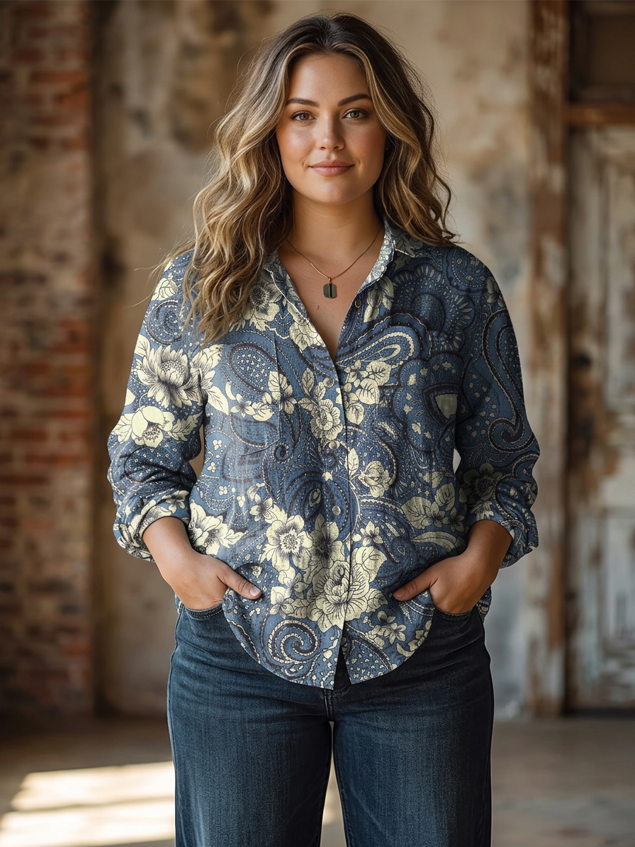 Denise Paisley Blouse