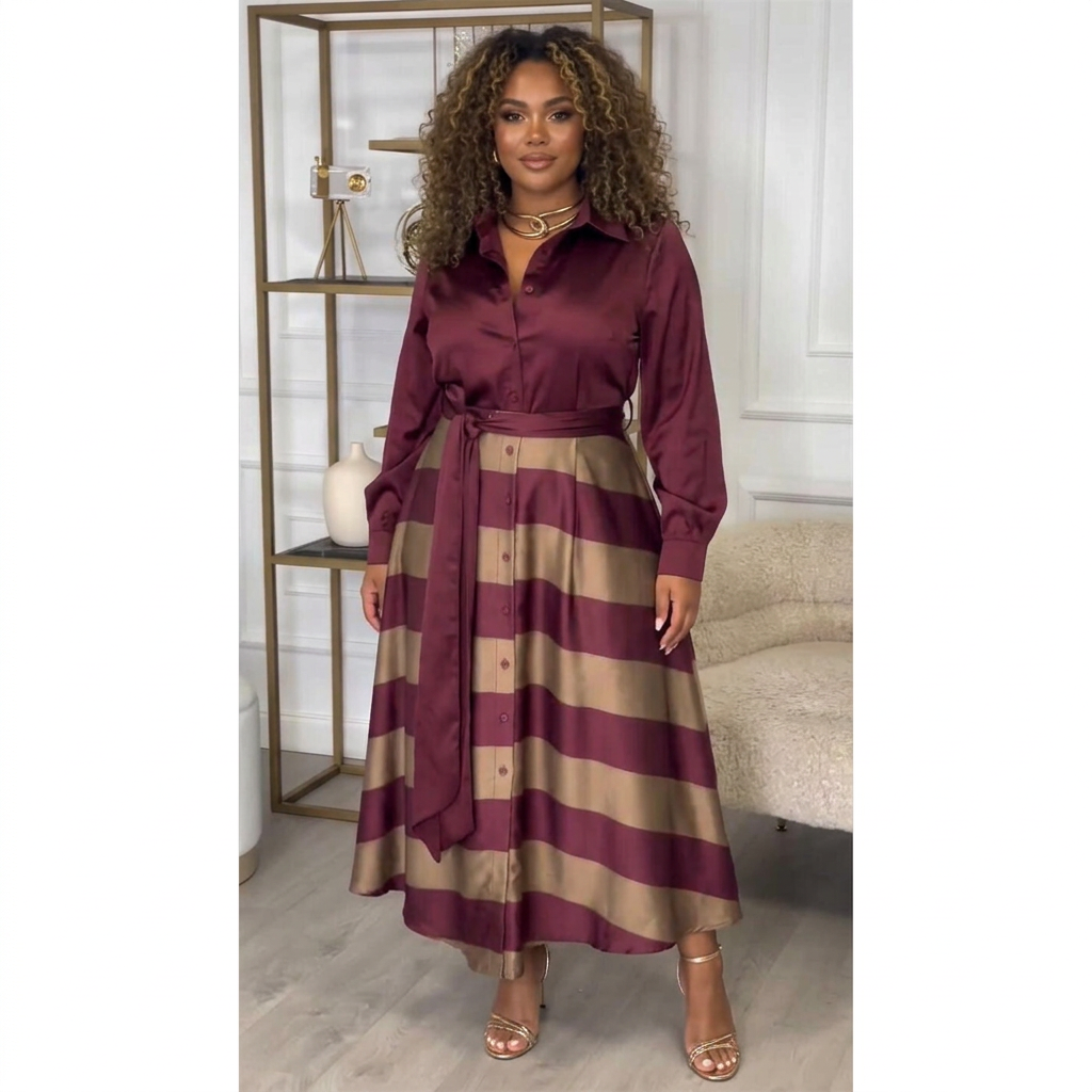 Yvonne Striped Maxi Dress