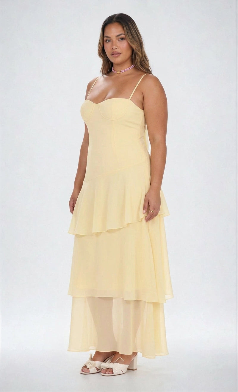 Soleria Ruffle Maxi Dress