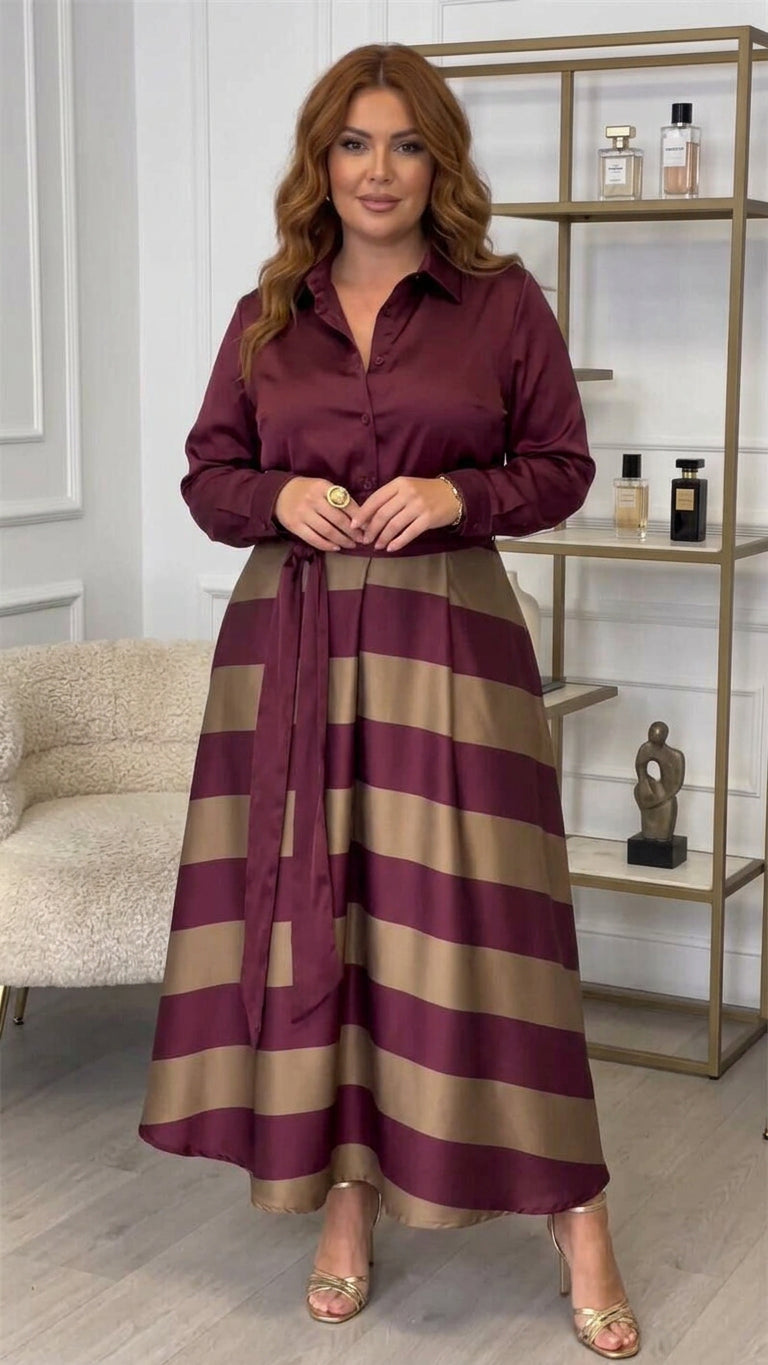 Yvonne Striped Maxi Dress