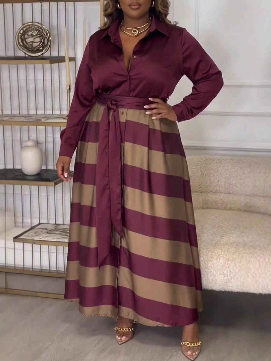 Yvonne Striped Maxi Dress